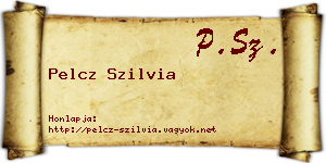 Pelcz Szilvia névjegykártya